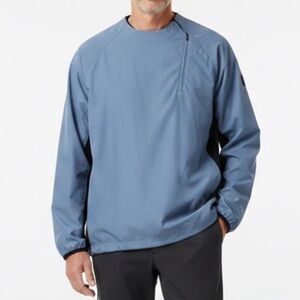 LEVELWEAR Blue Quarter Zip Technical Golf Pullover Gorpcore Windbreaker 2XL